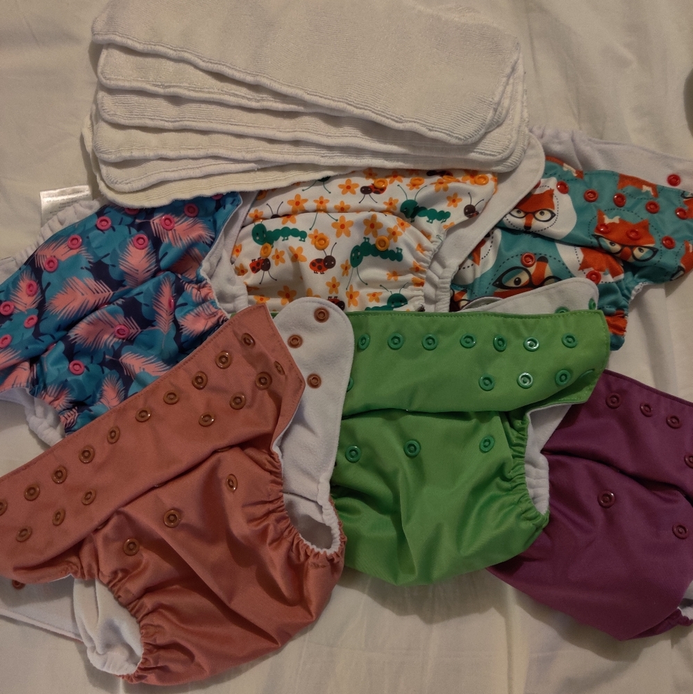 6 Wegreeco Cloth Pocket Diapers